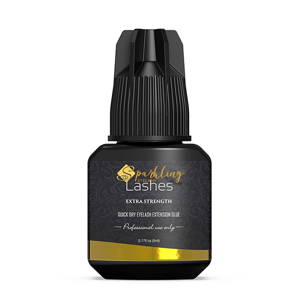 What should I do if eyelash glue gets in my eyes?