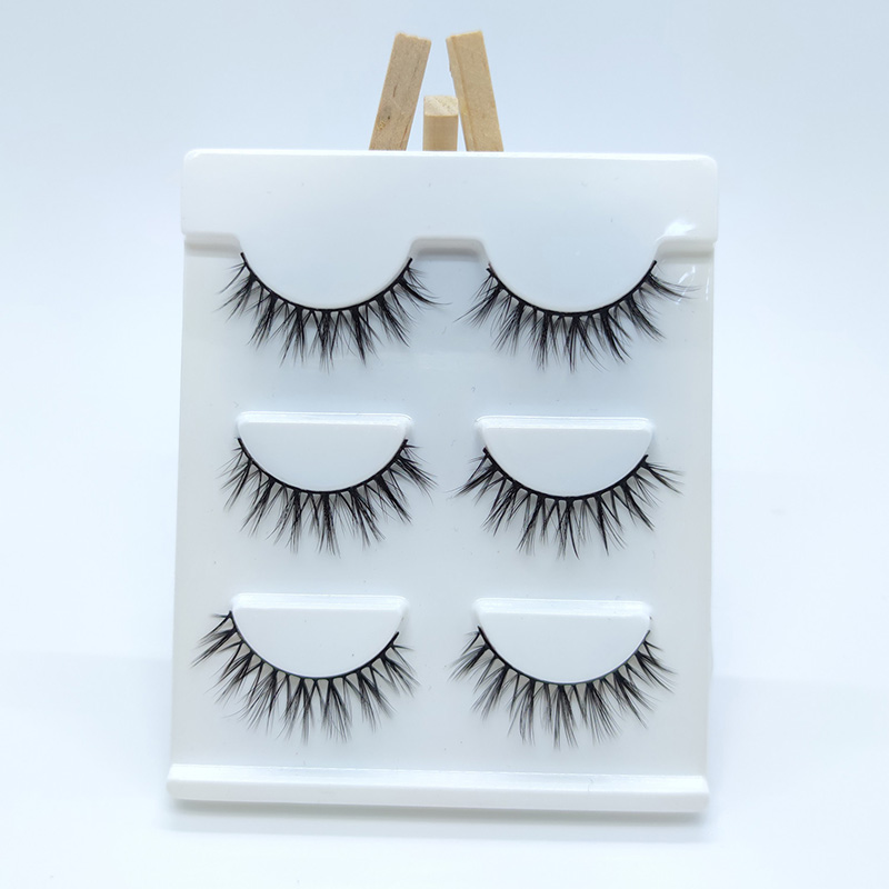 3 Pairs Pack Luxury Faux Mink 3D Silk Lashes False Eyelashes