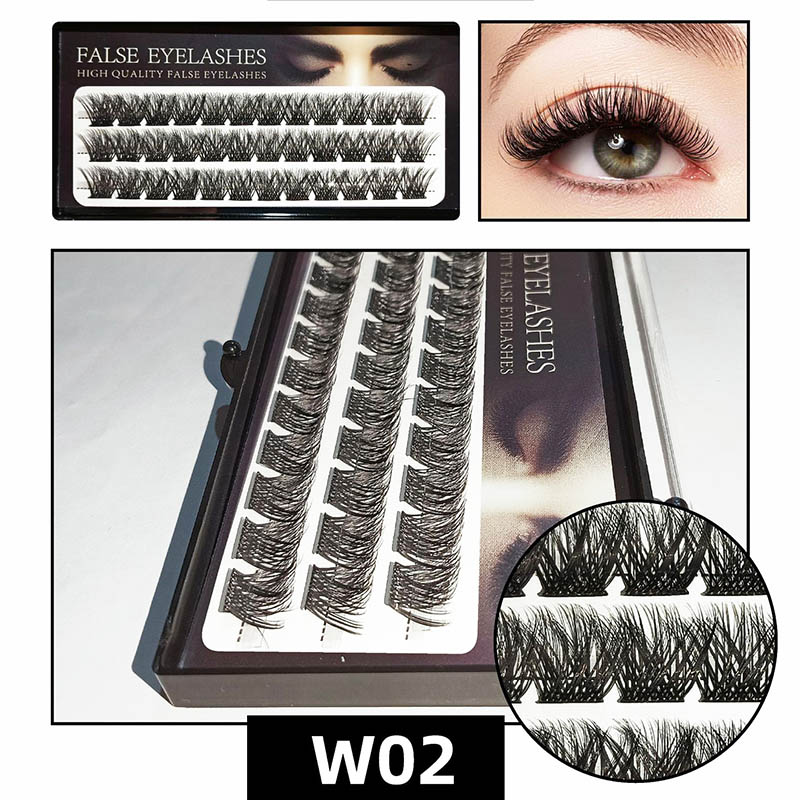 D Curl Lash Extension Clusters