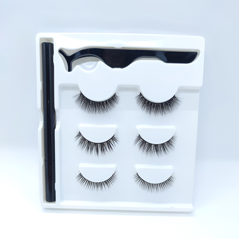 3D False Eyelash Kit and Lash Glue Pens without Magnetic