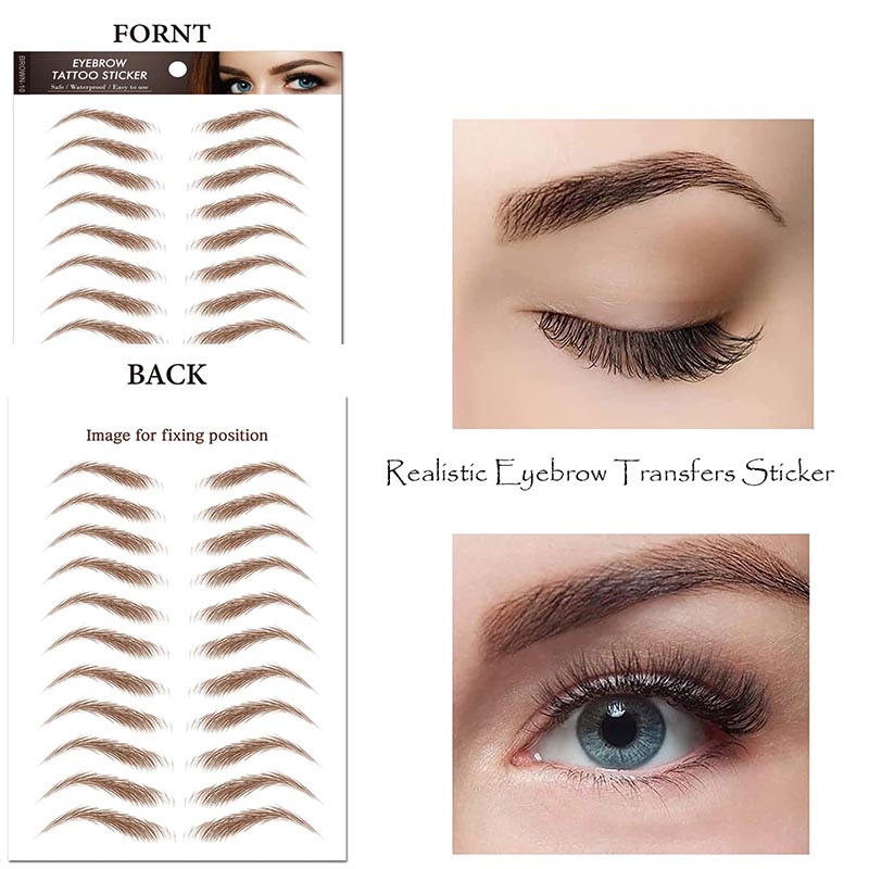 4D Hair-Like Authentic Eyebrows Stickers