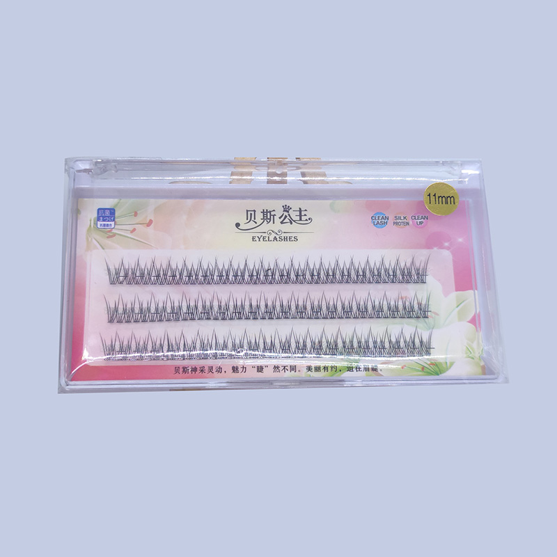 DIY Eyelash Extensions Individual fishtail Cluster Lashes 10mm