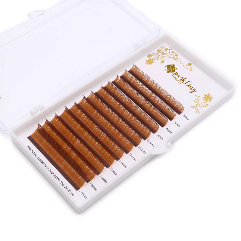 Color Eyelashes Extensions Mink Mixed Length In One Tray (c Curl 0.07mm 7-15mix)