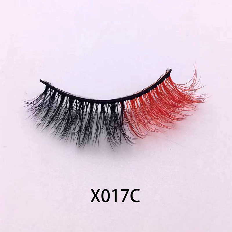 Color Faux Mink Lashes 3D Curling Fake Eyelashes