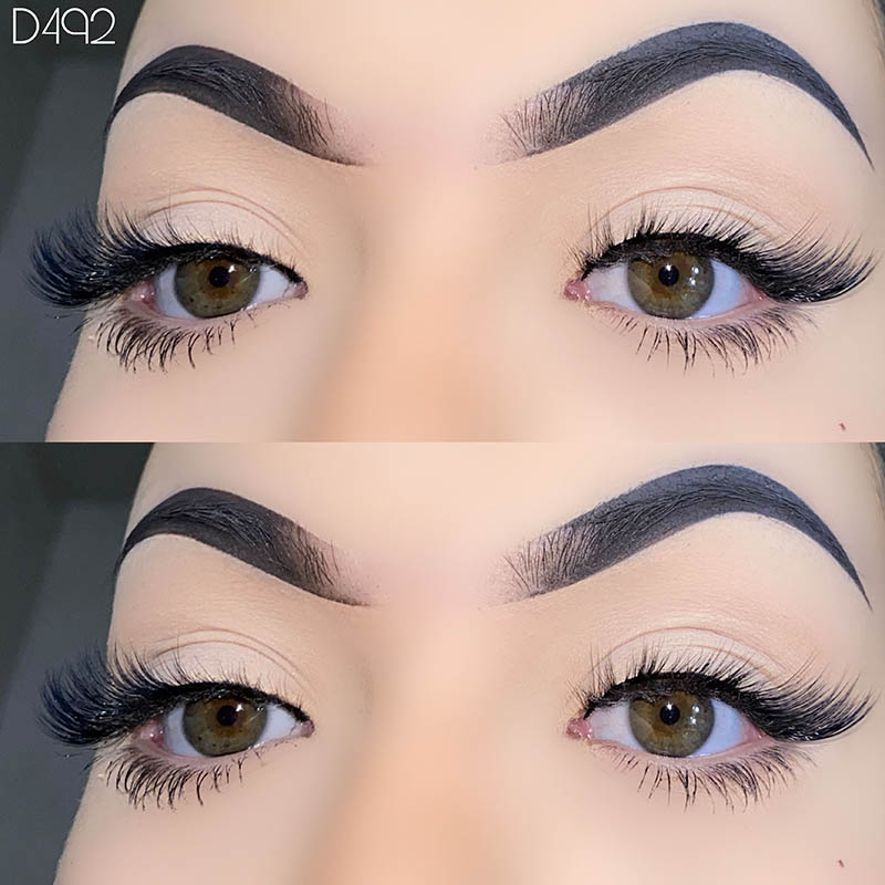 5 Pairs Wispy Lashes Natural Look Winged Eyelashes 7mm-17mm