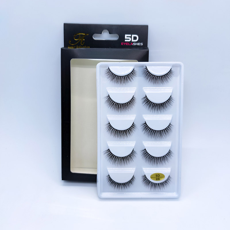Dramatic Long Thick Volume Fake EyeLash Crisscross Wispy Lashes 5 Pairs