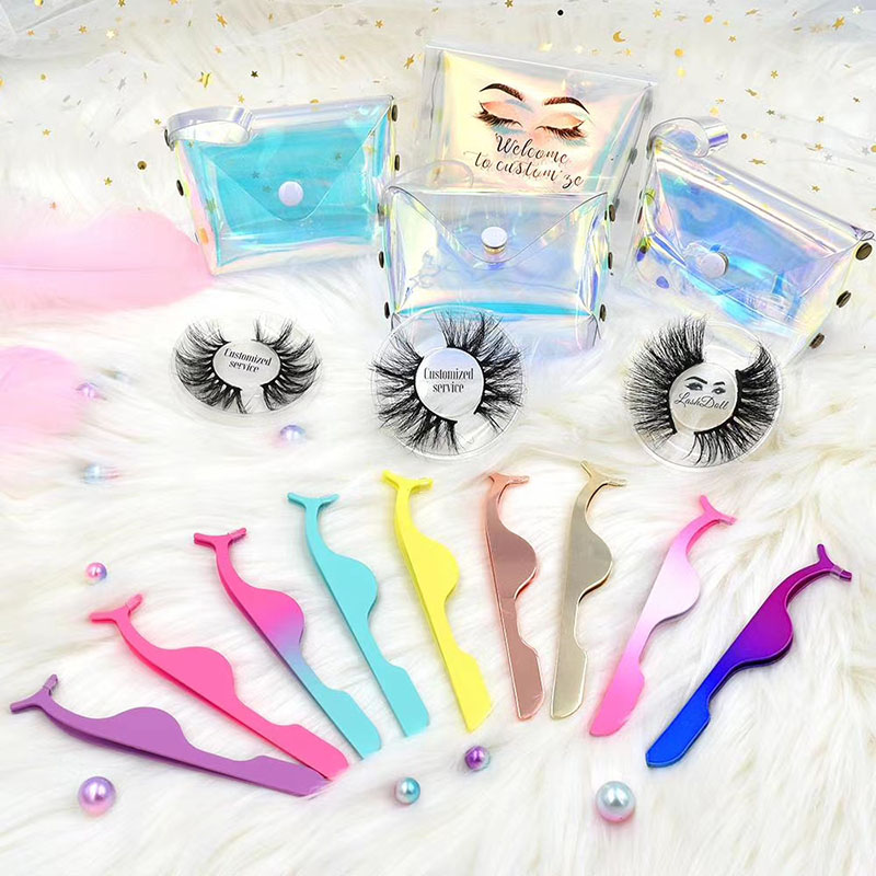 Professional Eyelash Extensions Tweezers for Volume False Lashes