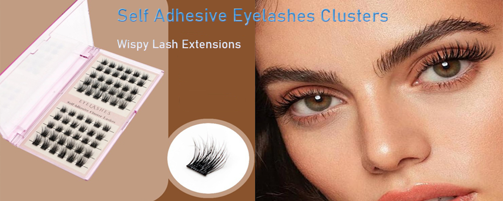 No Glue C Curl Press on Lash Clusters