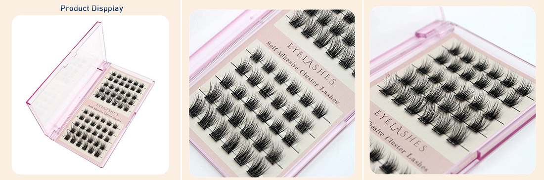 No Glue C Curl Press on Lash Clusters