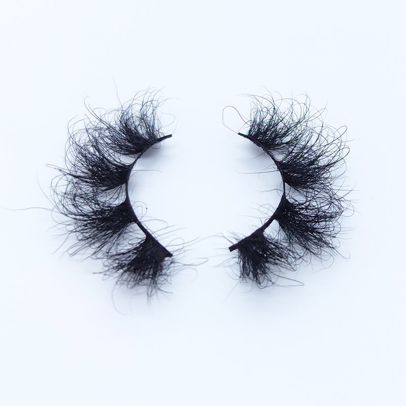 Real Mink Lashes Long Thick Volume Messy Crossed Fake Eyelash