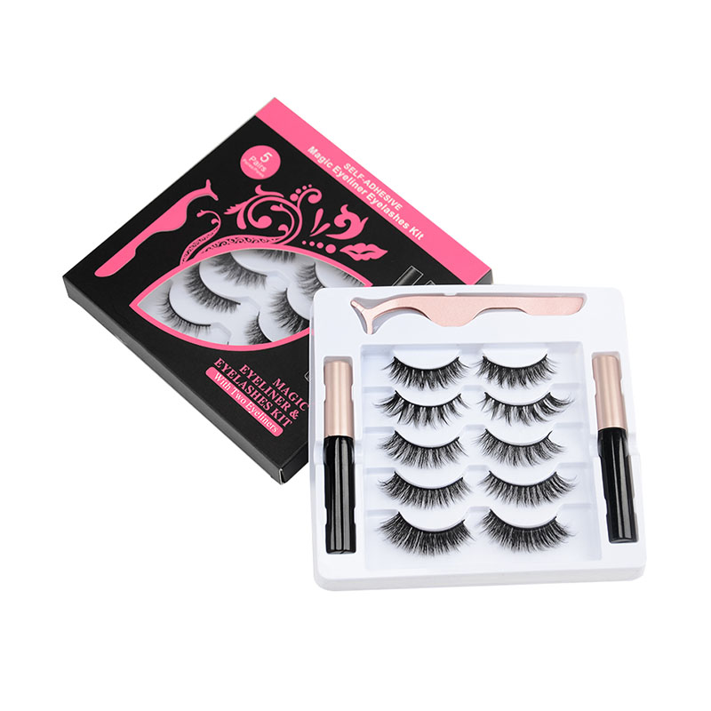 5 Pairs Magnetic Eyelashes 5 Magnets