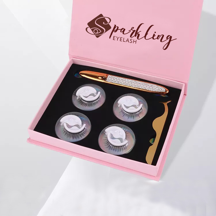Silk Faux Mink Self-adhesive Eyelashes Vendor Russian Strip Eyelash